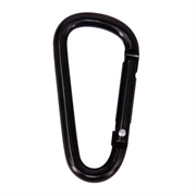 Karabinhage med fjederlukke. Aluminium. 58 mm